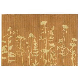 Macosa NO75183 Table Mats Set of 4 Bamboo Mustard Yellow, Terracotta or Mint Colours 45 cm Square Place Mats Table Decoration Table Mat Table Mat Table Mat Table Mat Table Mat Rectangular Place Mats