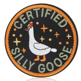 Funny Goose Patch, Personality Embroidered Applique Cute Animal Meme Morale Patches DIY Accessories for Backpack Dog Harnesses Vest Hat Bag