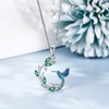VENACOLY Hummingbird Necklace Sterling Silver Hummingbird Pendant Necklace Hummingbird Valentines