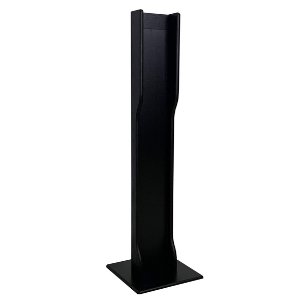 Wooden Mallet Hand Sanitizer Dispenser Floor Stand, Black, Model Number: HSS2BK