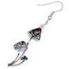 RAIDIN Acrylic Cute Creative Mushroom Dangle Drop Earrings for Women