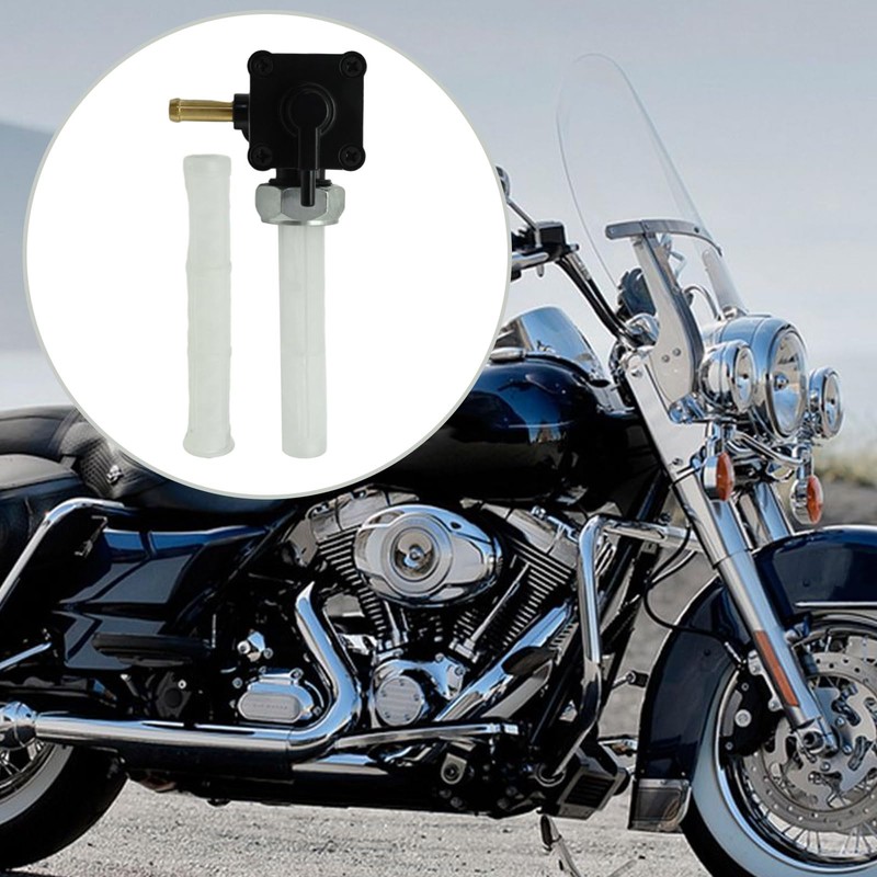 Anxingo 61338-94D Motorcycle Fuel Valve Petcock Switch with Male Thread