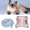 Cat Vest Harnesses and Leash Color Blocked Reflective Adjustable Escape