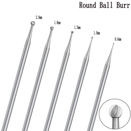 Luo ke 24 Pcs 3/32'' Shank Assorted Burr Sets,Includes Ball Burs, Stone Setting Bits, Round Cup Burr, 90º Hart Burs and Bud Bur Kits for Jewelry Marking
