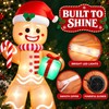 8FT Christmas Inflatable Gingerbread Man for Yard – LED Lighted