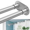 Anndason Double Shower Curtain Rod 28 to 75 Inches Elegant