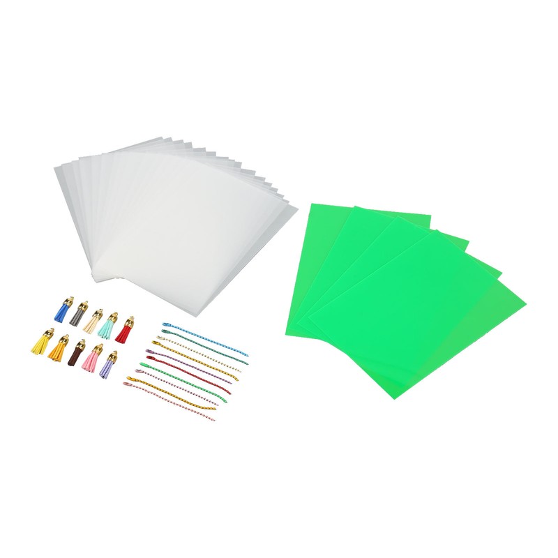 Heat Shrink Film Sheets Kit DIY Handcrafted Shrink Dink Plastic