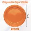MORAINJAY Orange Tableware Set with Plates, Tablecloth, Napkins, Cups (7