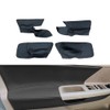 MAX COOL 4Pcs Black Leather Left and Right Door Panels