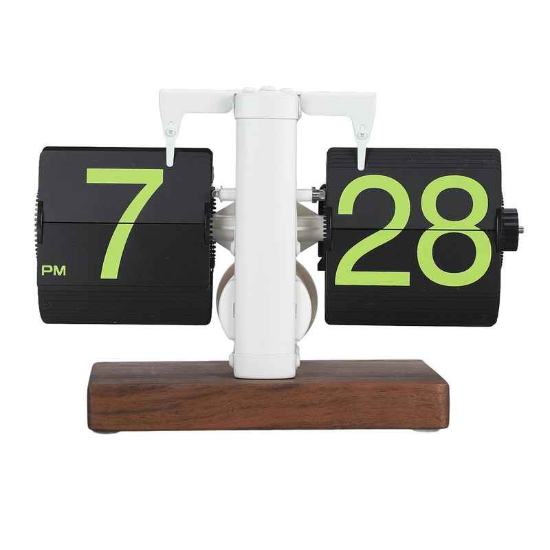 Digital Flip Clock 12h Single Sided Large Numbers Automatic Retro