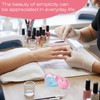 2PCS Heart-Shaped Dappen Dish for Nails, Pink Glass Crystal Monomer