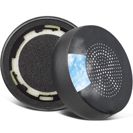 SOULWIT Kühlgel Ersatz Ohrpolster für Jabra Evolve 75(75 UC 75MS 75SE) Stereo-Bluetooth-Headset/Kopfhörer, Ersatzpolster mit geräuschisolierendem Schaum