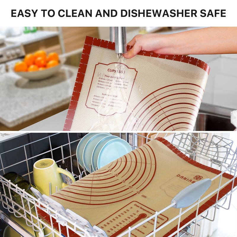 Silicone Baking Mat,36" x 24" Extra Thick Large Non Stick