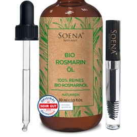 Introductory Price - 100% Organic Rosemary Oil | Promotes Hair Growth - Essential Oil | With Eyelash Bottles | Natural & Pure - Hair Oil for Hair Loss - High Dose - Rosemary Oil Hair