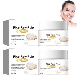 Hppsctink 2pcs Reis-Creme, Reparierende Creme aus Reis, Reduziert das Erscheinungsbild von feinen Linien im Gesicht, Repair Skin Barrier, 2pcs*50g, cream