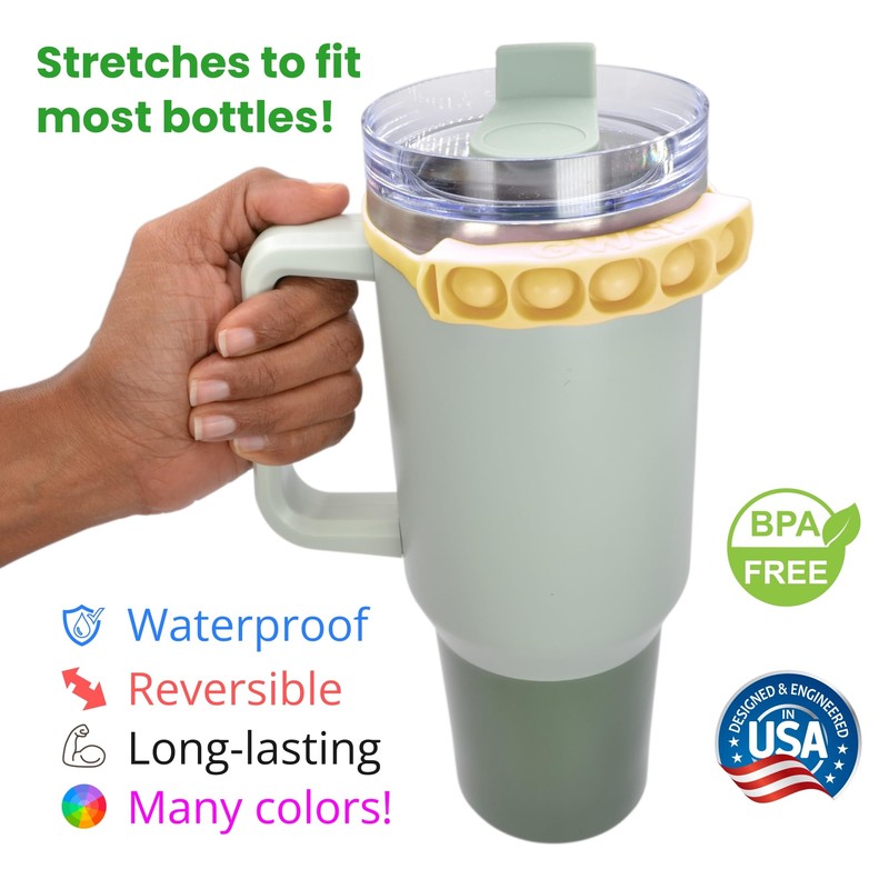 GWaT Water Tracker for Eco-Enthusiasts, Goes Everywhere, BPA-Free (Ivory)