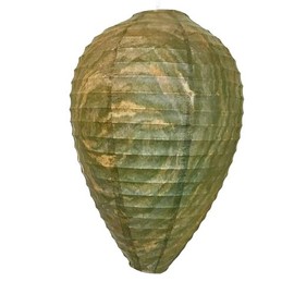 PESTEZE USA Green Camo 11.8 x 8.6 Inch Hanging Paper Wasp Nest Decoy Deterrent Outdoor Fake Hornet Hive Repellent for Wasps Yellow Jacket Control Patio Porch Deck Garden Durable Weatherproof Pack Set