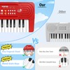 37 Key Upgrade Keyboard Piano for Kids Beginners Electronic Red