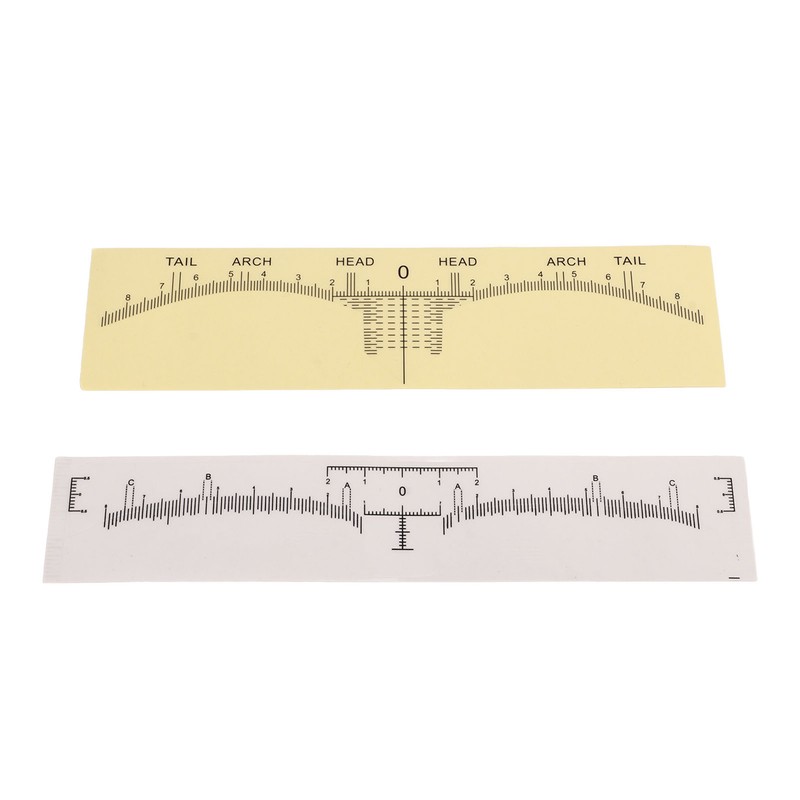 100pcs Adhesive Eyebrow Ruler Disposable Eyebrow Ruler Stencils Eyebrow Guide