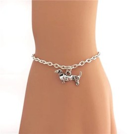 Fashion Dachshund Dog Charms Bracelet, Pet Bracelets for Women, Creative Jewelry Dog Lover