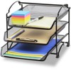 SimpleHouseware Organizador de documentos y cartas para escritorio, apilable de
