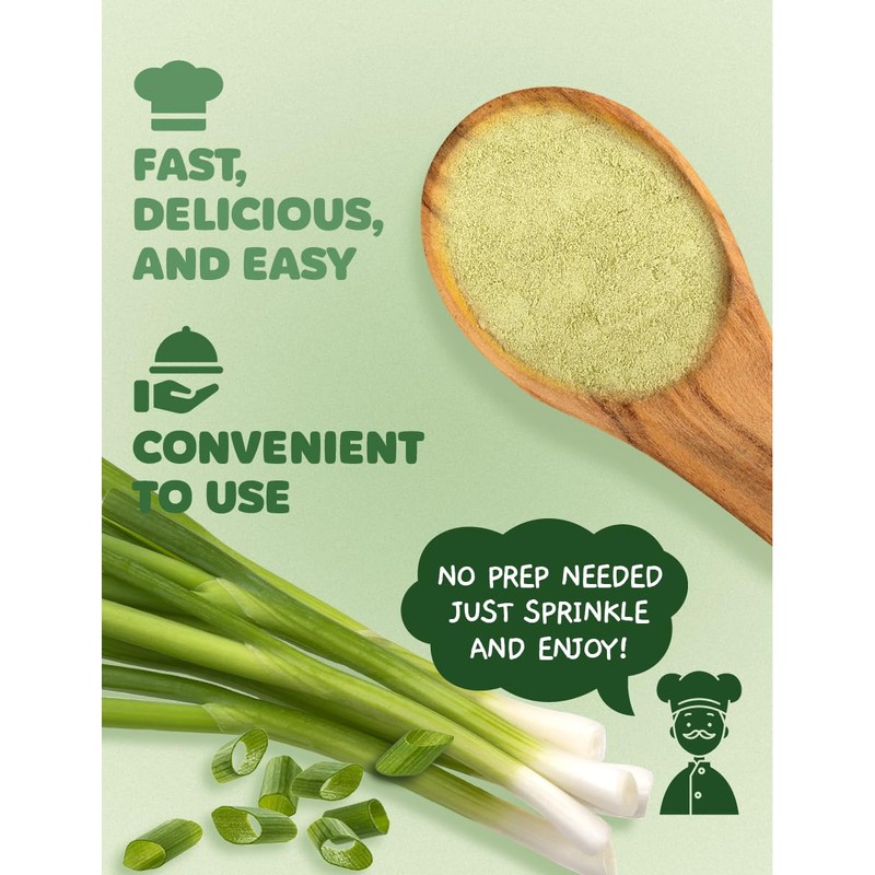 NICE WITCH'S Korean 100% Pure Green Onion Powder 7.05oz /