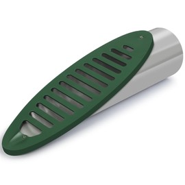 4 Inch Angled Drainage Grate, Yard Drain Emitter for Sump Pump Discharge & Downspout Extension, Reduce Water Accumulation & Keep Small Animals from Entering, Compatible with 4-inch Connectors（Green）