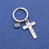 Cross Christian Religious Gift Bible Keychain Mustard Seed Keyring with