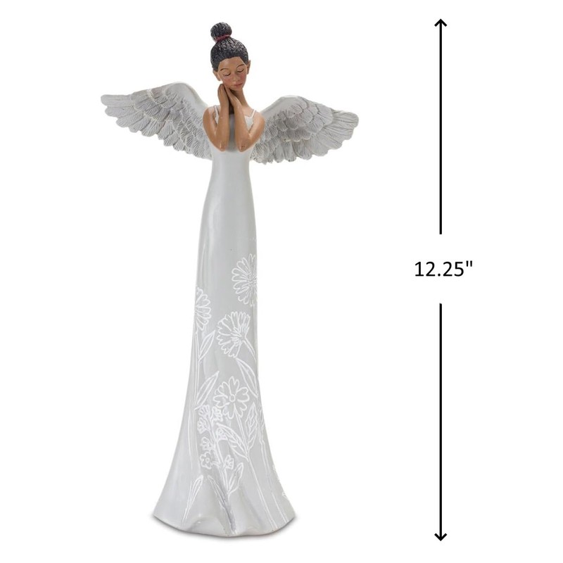 The Bridge Collection African American Angel Statue - Resin Collectible