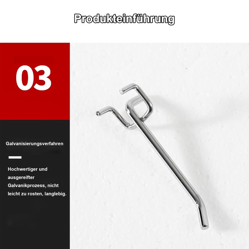 DYOUen Pack of 30 Perforated Wall Hooks Pegboard Simple Hooks