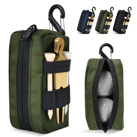 Gineman Golf Ball Case, Ball Pouch, Golf Ball Case, Carabiner Included, Easy to Put In, Won't Fall Off, Unisex, Perfect for Beginners. Lightweight High Performance Ball Bag Set - Made of 1680D Nylon