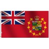 Rhungift Old Antique Canadian Provinces Royal RED Ensign Flag 2.5X5