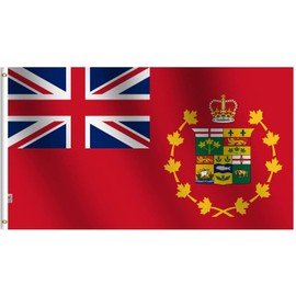 Rhungift Old Antique Canadian Provinces Royal RED Ensign Flag 2.5X5 Ft 1870-1922 Banner Coated Nylon Spinning, 30x60inch Outdoor/Indoor Flags Distinctive Canadian Flag