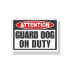 215_Decals Guard Dog on Duty Warning Sticker Caution Vinyl Decal