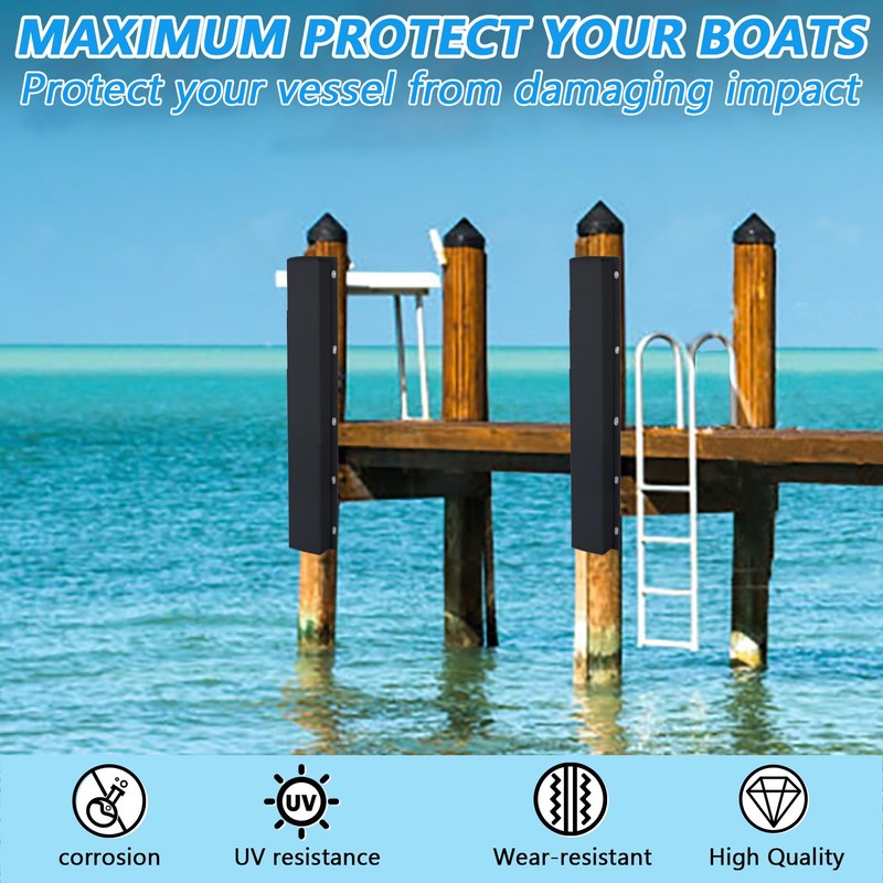 WTMORE Boat Dock Bumpers, 48" Dock Bumpers Dock Edge, Dock