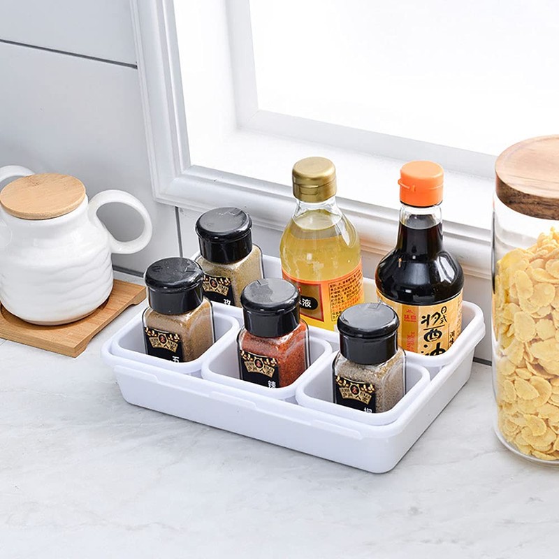 Pack of 8 Drawer Organiser, Organiser Storage Box, Plastic Drawer