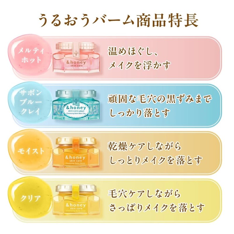 & Honey Cleansing Balm, Black (Sebum Shine Care Type), 3.2