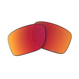Oakley Turbine Rectangular Replacement Sunglass Lenses, Prizm Ruby Polarized, 65 mm