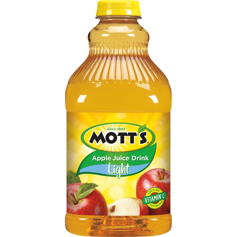 Mott's Apple Light Juice Drink, 64 Fl Oz Bottle (Pack