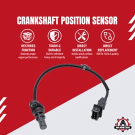 Engine Crankshaft Position Sensor by AA Ignition - Fits Hyundai and Kia - Santa Fe, Santa Fe Sport, Sonata, Tucson, Forte, Optima, Rondo, Sorento, Sportage - Replaces 39180-25300, 39180-25200, 907-788