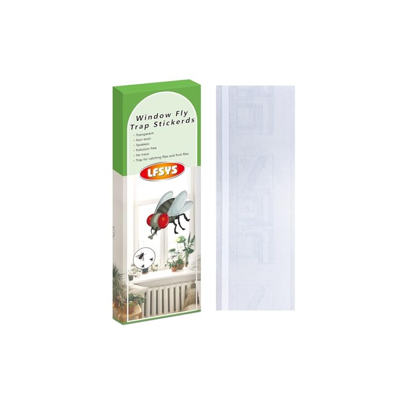 150 Pack Window Fly Trap, Fruit Fly Traps Indoors, Fly