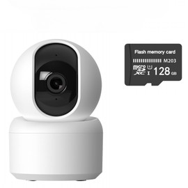 Indoor Pan/Tilt Home Security Camera 2K 3MP, 360 Degree Wireless WiFi Webcam/Monitor for Baby/Elder/Nanny with Night Vision & Phone App (128G SD Card), 2 Way Audio, Cloud & SD Card Storage