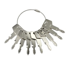 17001-00019 10 Pcs Ignition Switch Key 180845 H806 Compatible with Case Mini Excavators Compatible with New Holland Excavator Compatible with Takeuchi Excavators and Tracked Loaders