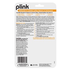 Plink Washer & Dishwasher Freshener & Cleaner Tablets and Drinkware Descaler Tablets