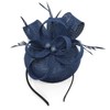 Coolwife Womens Fascinator Hat Sinamay Pillbox Flower Feather Tea Party