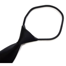 Men's Solid Pattern Easy to Put the No One Touch String Tie and Tie String Tie - blk