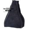The Tuning-Shop Ltd Gear Stick Gaiter Black Alcantara with Grey
