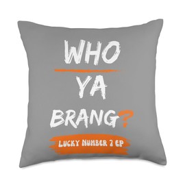 Infamous C-4 Who Ya Brang Throw Pillow, 18x18, Multicolor