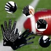 GOWISDOM Youth Football Receiver Gloves, Kids Silicone Grip Football Sports