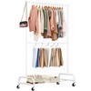 SLEEPING LAMB Double Rod Heavy Duty Clothes Racks for Hanging